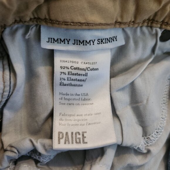 Paige Jimmy Jimmy Skinny Jeans Painted Pocket Size 31‎ - Picture 3 of 8